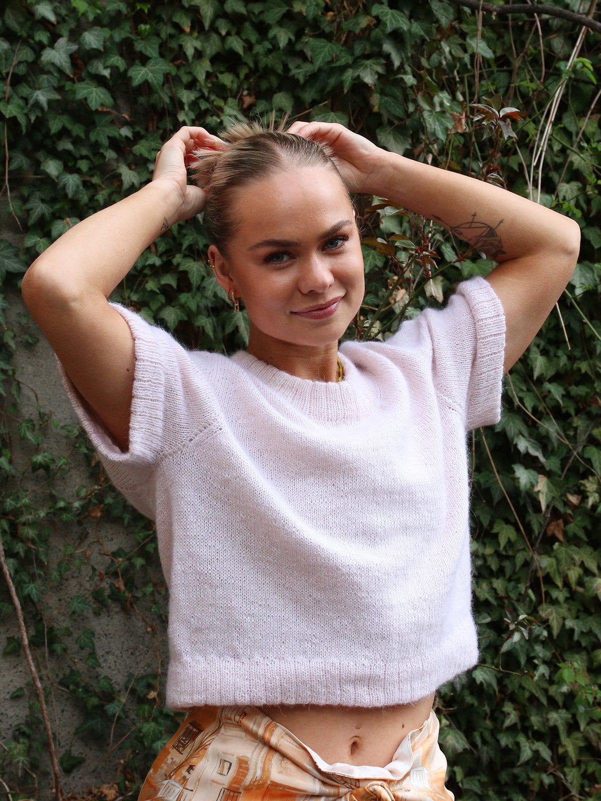 Knitting pattern Spring along tee Pickles